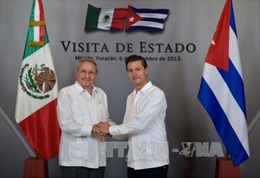 Chủ tịch Cuba Raul Castro thăm cấp nhà nước tới Mexico